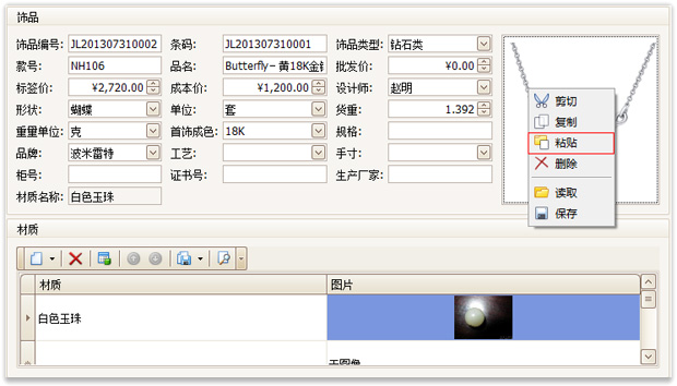 用復(fù)制方式加入圖片到珠寶飾品中